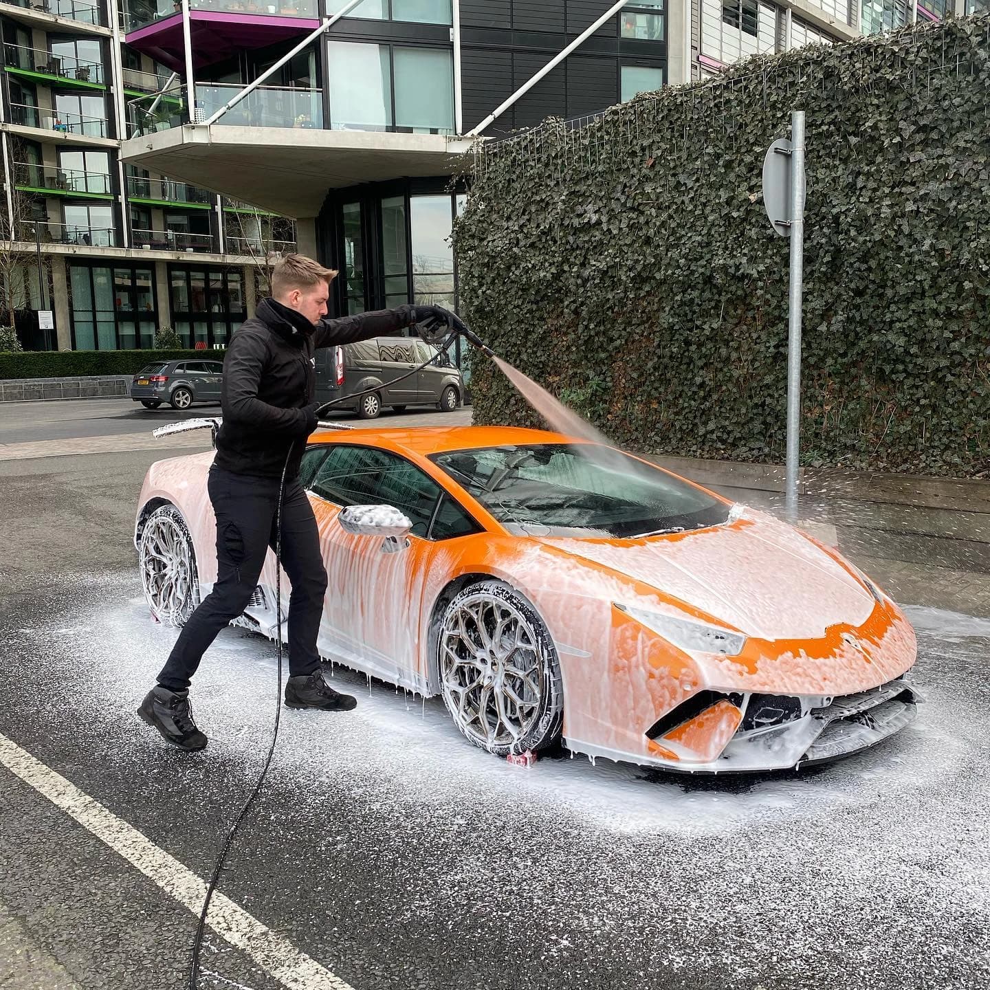 Professional car valeting